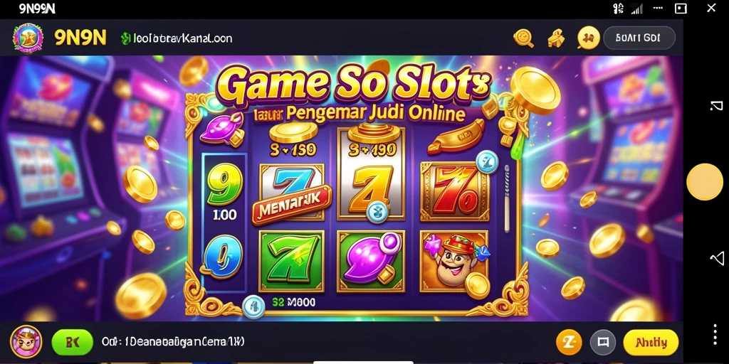Gambar gameplay dari 9N9N yang menampilkan suasana slot yang seru.