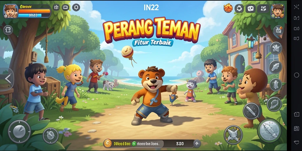 Screenshot gameplay IN22 menampilkan aksi pertempuran yang mendebarkan.