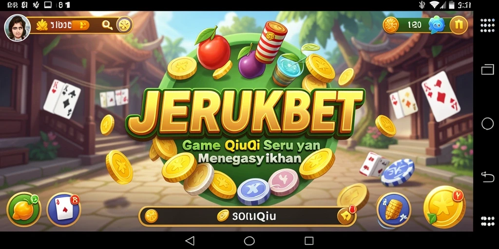 Gameplay seru dalam JERUKBET menampilkan pertarungan QiuQiu yang mendebarkan.
