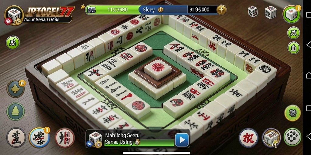 Screenshot gameplay Mahjong yang menarik dari JPTOGEL77.