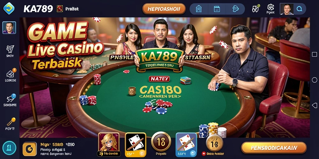Gameplay Live Casino yang mendebarkan di KA789 dengan dealer langsung.
