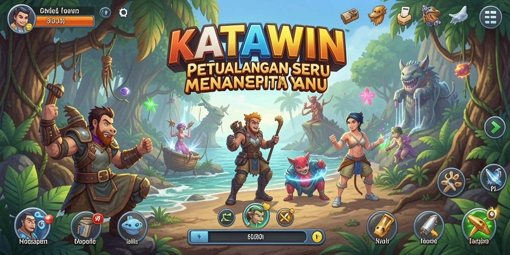 Tampilan gameplay KATAWIN yang menakjubkan dalam petualangan seru.