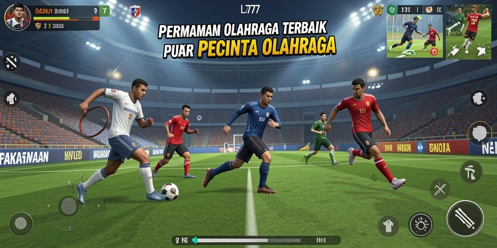 Tampilan gameplay L777 menampilkan para atlet beraksi dalam berbagai cabang olahraga.