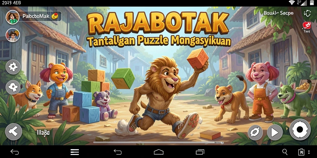 Screenshot permainan RAJABOTAK memperlihatkan teka-teki yang menarik.