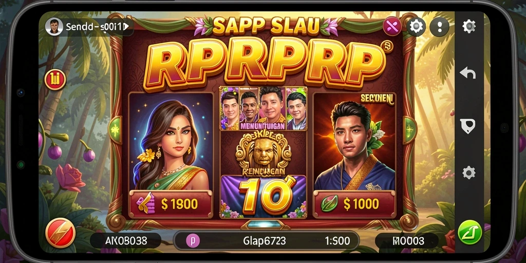 Tampilan gameplay Slot RPRPRP yang menarik dan penuh warna.