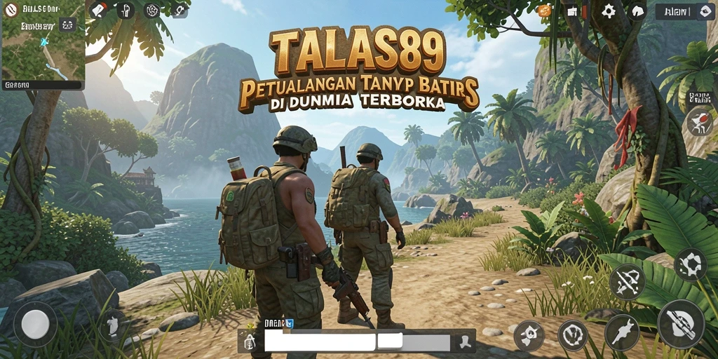 Tampilan seru dari gameplay TALAS89 di dunia terbuka.