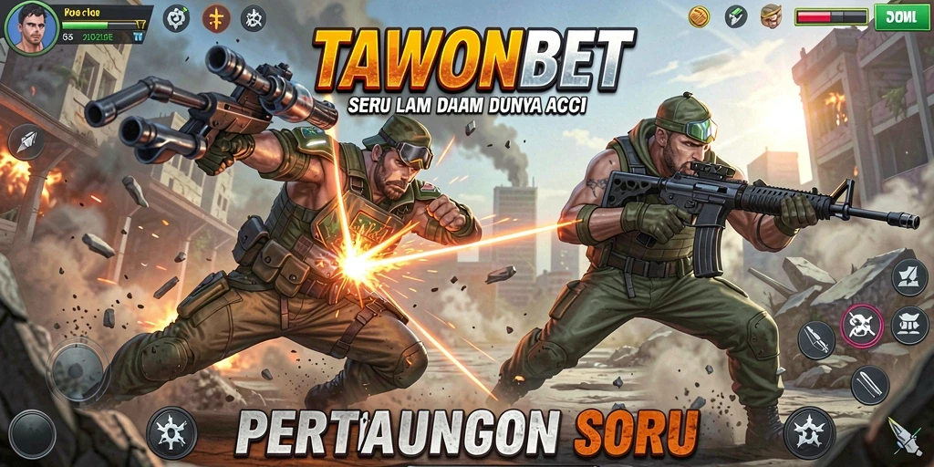 Screenshot TAWONBET menampilkan aksi pertarungan yang dinamis dan seru.