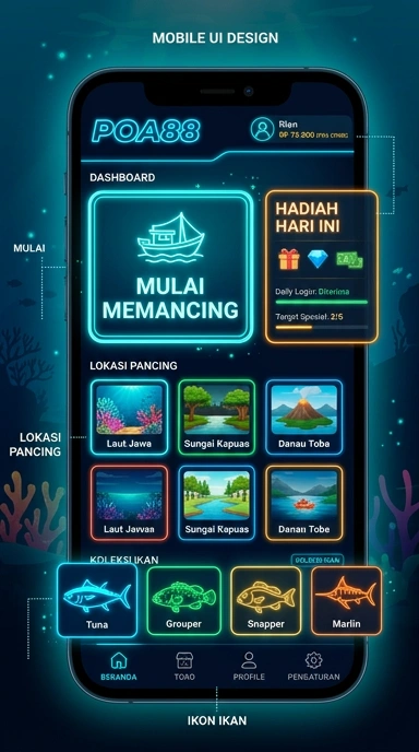 Tampilan antarmuka pengguna di poa88 yang menarik.
